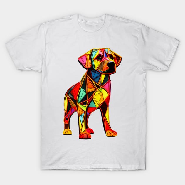 Geometric Dog T-Shirt by OscarVanHendrix
